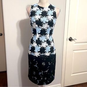 Antonio Melani Intricate Embroidered Lace Sleeveless Sheath Dress Size 0